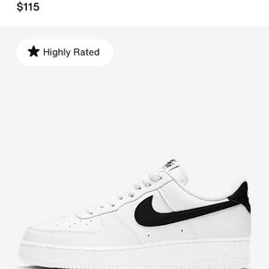 Nike Men's Classic White and Black Sneakers